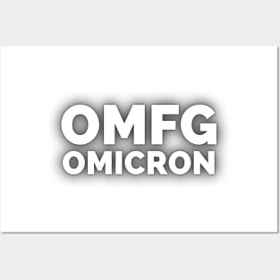 OMFG Omicron (black) Posters and Art